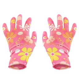 Guante Poliester con Latex, Color Rosa, Talla M, Santul (9011) 